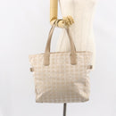 CHANEL New Travel Line Tote Bag Nylon Pink CC Auth SW1851-25