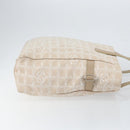 CHANEL New Travel Line Tote Bag Nylon Pink CC Auth SW1851-4