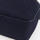 Burberrys Shoulder Bag Nylon Leather Navy Gold Auth SW1852-14