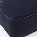 Burberrys Shoulder Bag Nylon Leather Navy Gold Auth SW1852-15