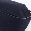 Burberrys Shoulder Bag Nylon Leather Navy Gold Auth SW1852-16