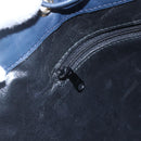 Burberrys Shoulder Bag Nylon Leather Navy Gold Auth SW1852-18