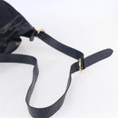 Burberrys Shoulder Bag Nylon Leather Navy Gold Auth SW1852-7