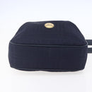 Burberrys Shoulder Bag Nylon Leather Navy Gold Auth SW1852-5