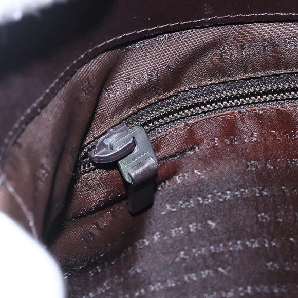 BURBERRY Nova Check Shoulder Bag PVC Beige Auth SW1854