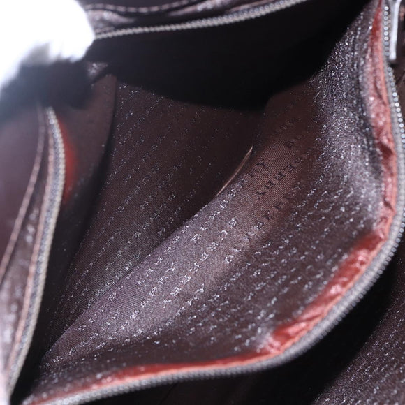 BURBERRY Nova Check Shoulder Bag PVC Beige Auth SW1854