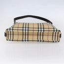 BURBERRY Nova Check Shoulder Bag PVC Beige Auth SW1854-5