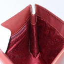 CARTIER Must Line Clutch Bag Leather Bordeaux Gold Auth SW1856-17