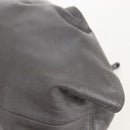 LOEWE Nappa Aire Anagram Hand Bag Leather Silver Auth SW1857-17