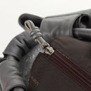 LOEWE Nappa Aire Anagram Hand Bag Leather Silver Auth SW1857-19