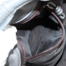 LOEWE Nappa Aire Anagram Hand Bag Leather Silver Auth SW1857-25