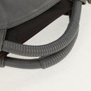 LOEWE Nappa Aire Anagram Hand Bag Leather Silver Auth SW1857-8