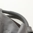 LOEWE Nappa Aire Anagram Hand Bag Leather Silver Auth SW1857-9