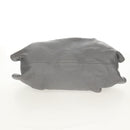 LOEWE Nappa Aire Anagram Hand Bag Leather Silver Auth SW1857-5