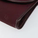 Christian Dior Chain Shoulder Bag Nylon Bordeaux Gold Auth SW1858-10