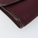 Christian Dior Chain Shoulder Bag Nylon Bordeaux Gold Auth SW1858-11