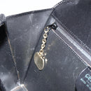 CELINE Hand Bag Leather Black Gold Auth SW1859-21