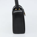 CELINE Hand Bag Leather Black Gold Auth SW1859-3