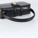 CELINE Hand Bag Leather Black Gold Auth SW1859-7