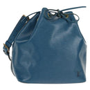 LOUIS VUITTON Epi Petit Noe Shoulder Bag Blue M44105 LV Auth SW1860-1