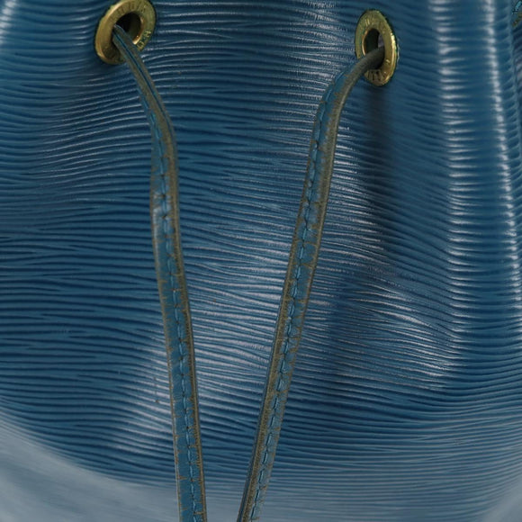 LOUIS VUITTON Epi Petit Noe Shoulder Bag Blue M44105 LV Auth SW1860