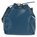 LOUIS VUITTON Epi Petit Noe Shoulder Bag Blue M44105 LV Auth SW1860-13