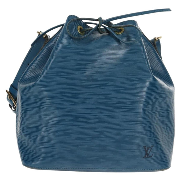 LOUIS VUITTON Epi Petit Noe Shoulder Bag Blue M44105 LV Auth SW1860
