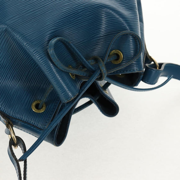 LOUIS VUITTON Epi Petit Noe Shoulder Bag Blue M44105 LV Auth SW1860