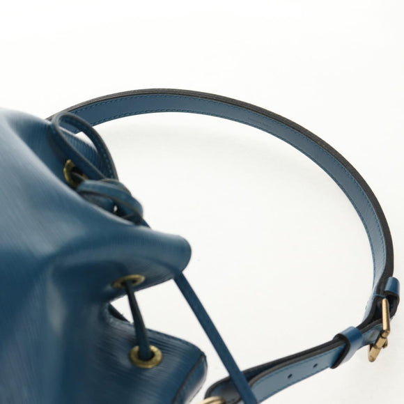 LOUIS VUITTON Epi Petit Noe Shoulder Bag Blue M44105 LV Auth SW1860