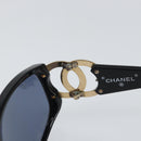 CHANEL Sunglasses plastic Black CC Auth SW1861-9