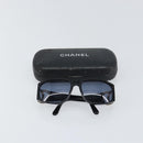 CHANEL Sunglasses plastic Black CC Auth SW1861-12