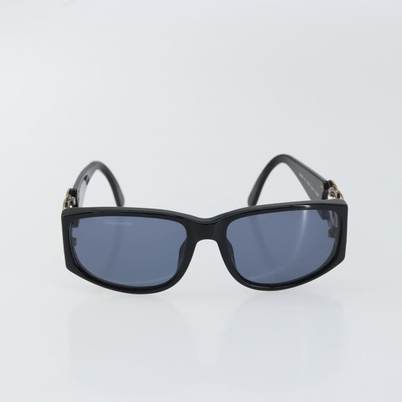 CHANEL Sunglasses plastic Black CC Auth SW1861