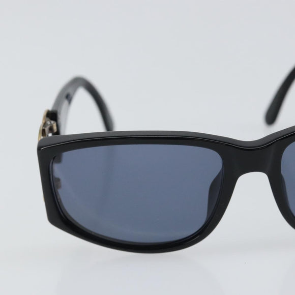 CHANEL Sunglasses plastic Black CC Auth SW1861