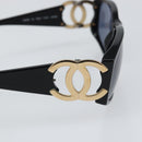 CHANEL Sunglasses plastic Black CC Auth SW1861-7