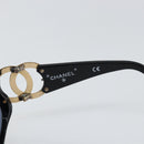 CHANEL Sunglasses plastic Black CC Auth SW1861-8