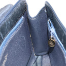 Christian Dior Honeycomb Canvas Hand Bag Nylon Gold Navy Auth SW1863-18