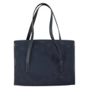 Christian Dior Honeycomb Canvas Hand Bag Nylon Gold Navy Auth SW1863-3