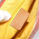 Salvatore Ferragamo Shoulder Bag Leather Orange Gold Auth SW1864-16