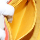 Salvatore Ferragamo Shoulder Bag Leather Orange Gold Auth SW1864-21