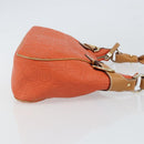 Salvatore Ferragamo Shoulder Bag Leather Orange Gold Auth SW1864-4
