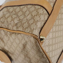 CELINE Macadam Canvas Hand Bag PVC Beige Gold Auth SW1868-16