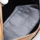 CELINE Macadam Canvas Hand Bag PVC Beige Gold Auth SW1868-11