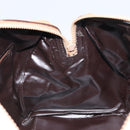 CELINE Macadam Canvas Hand Bag PVC Beige Gold Auth SW1868-19