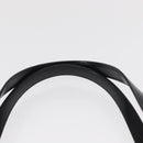 BURBERRY Nova Check Hand Bag Leather Black Silver Auth SW1869-8