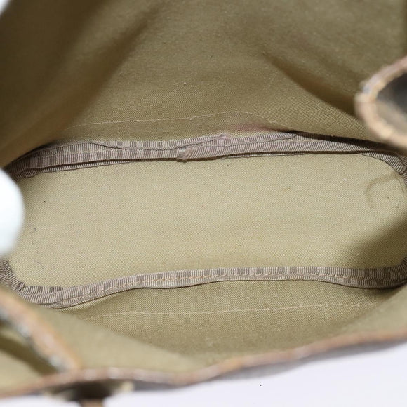 GUCCI GG Supreme Shoulder Bag PVC Beige Auth sw187