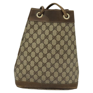 GUCCI GG Supreme Shoulder Bag PVC Beige Auth sw187 - 0