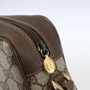 GUCCI GG Supreme Web Sherry Line Bag PVC Beige Gold 001 56 6655 Auth SW1871-14
