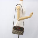 GUCCI GG Supreme Web Sherry Line Bag PVC Beige Gold 001 56 6655 Auth SW1871-21