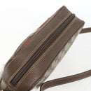 GUCCI GG Supreme Web Sherry Line Bag PVC Beige Gold 001 56 6655 Auth SW1871-6