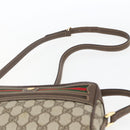 GUCCI GG Supreme Web Sherry Line Bag PVC Beige Gold 001 56 6655 Auth SW1871-8